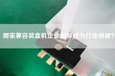 哪家兼容裝盒機企業能夠成為行業領袖? 哪家兼容裝盒機企業能夠成為行業領袖?