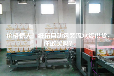 價格驚人！紙箱自動包裝流水線供貨，你敢買嗎？