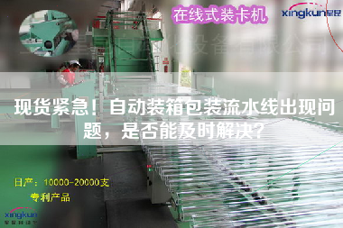 現貨緊急！自動裝箱包裝流水線出現問題，是否能及時解決？