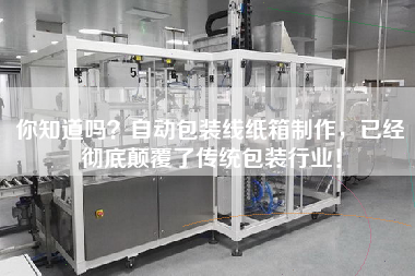 你知道嗎?自動包裝線紙箱制作,已經(jīng)徹底顛覆了傳統(tǒng)包裝行業(yè)! 你知道嗎?自動包裝線紙箱制作,已經(jīng)徹底顛覆了傳統(tǒng)包裝行業(yè)!