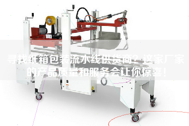 尋找紙箱包裝流水線供貨商？這家廠家的產品質量和服務會讓你驚喜！