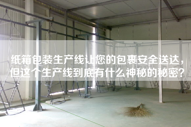 紙箱包裝生產(chǎn)線讓您的包裹安全送達,但這個生產(chǎn)線到底有什么神秘的秘密
