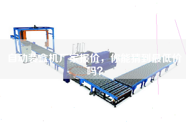 自動裝盒機廠家報價，你能猜到最低價嗎？