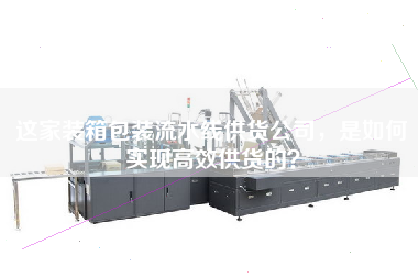 這家裝箱包裝流水線供貨公司，是如何實現高效供貨的？