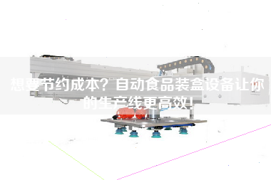 想要節約成本？自動食品裝盒設備讓你的生產線更高效！
