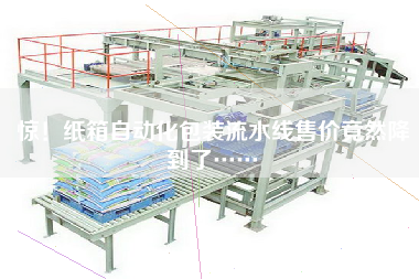 驚！紙箱自動化包裝流水線售價竟然降到了……