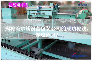 揭秘流水線設備包裝公司的成功秘訣，你知道嗎