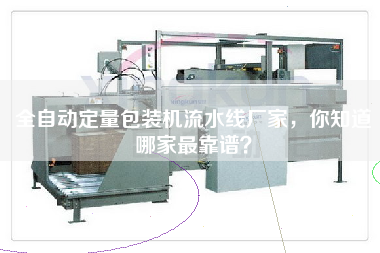 全自動定量包裝機流水線廠家，你知道哪家最靠譜