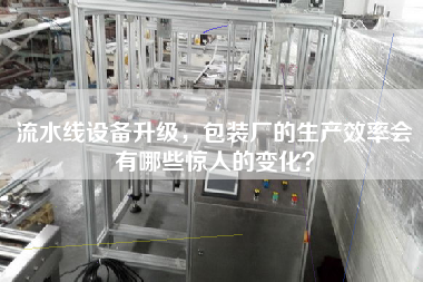 流水線設備升級，包裝廠的生產效率會有哪些驚人的變化？