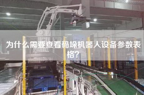 為什么需要查看碼垛機(jī)器人設(shè)備參數(shù)表格？