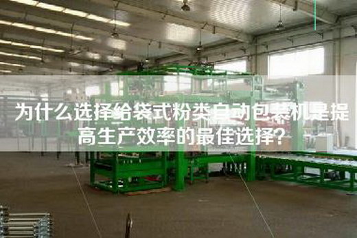 為什么選擇給袋式粉類自動包裝機是提高生產(chǎn)效率的最佳選擇？