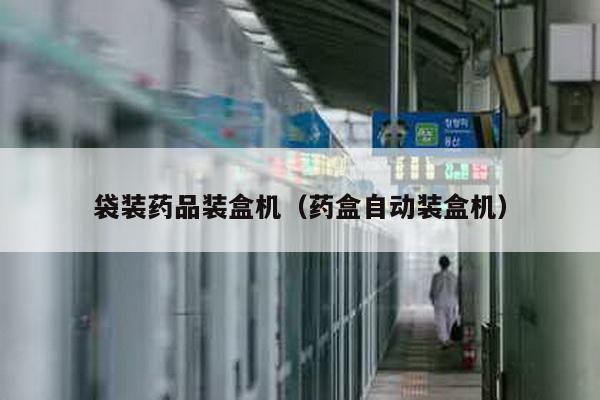袋裝藥品裝盒機(藥盒自動裝盒機)