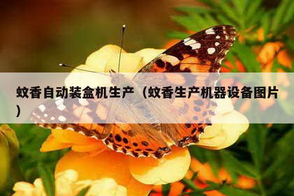 蚊香自動裝盒機生產(蚊香生產機器設備圖片)